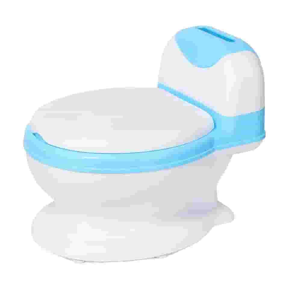 Penico Infantil OHANA BABY Troninho Privadinha Azul - Desfralde Divertido, Assento Ergonômico, Resistente até 50kg (Azul)