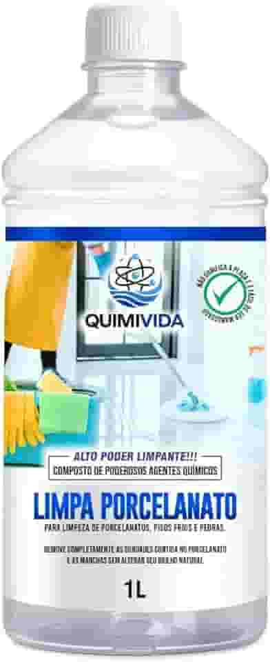 Limpa Porcelanato Quimivida 1L – Limpeza Profunda e Sem Manchas para Pisos Brilhantes – Ideal para Porcelanatos, Pisos Frios e Pedras