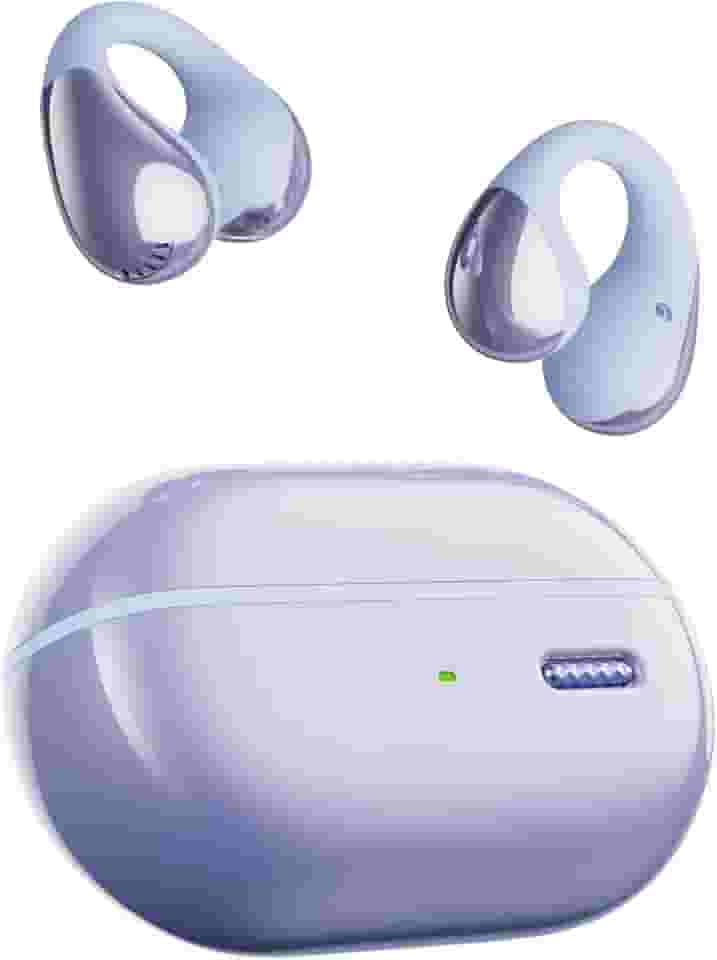 SoundPEATS PearlClip Pro Fones de Ouvido Bluetooth 5.4 de Ouvido Aberto com Presilha, IPX5 à Prova d'Água, 24H de Bateria, Controle por APP, Fones Esportivos para Corrida, Ciclismo e Fitness