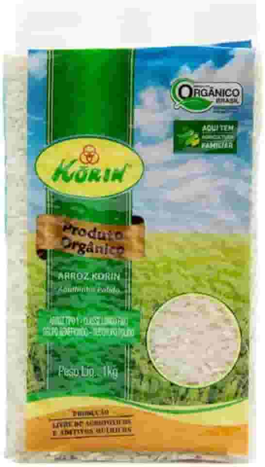 Kit 3X: Arroz Agulhinha Polido Orgânico Korin 1kg