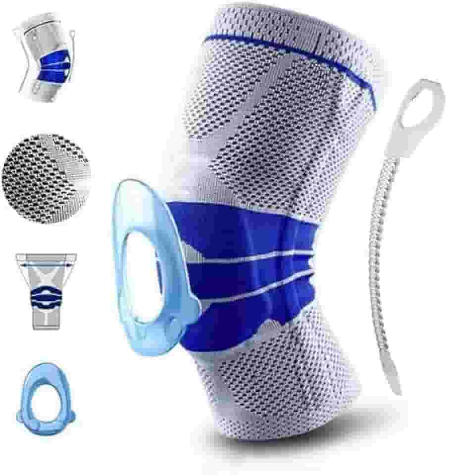 Joelheira de compressão articulada ligamento rompido | Tensor joelho 3D silicone dores |DEPARTAMENT STORE (P)