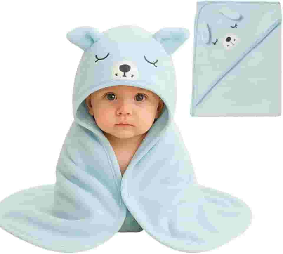 Toalha De Banho Infantil Soft Com Capuz Bichinho Bordado Algodão Toque Extremamente Macio Suave Para Pele do Bebê Recém Nascido