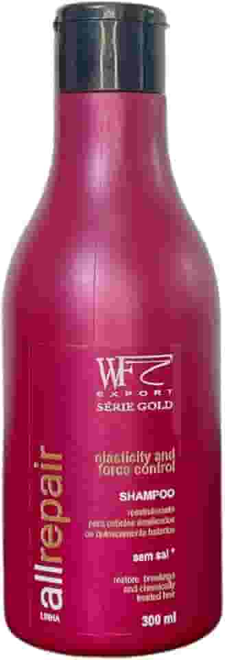Shampoo para Cabelos Com Química, Progressiva, Alisamento e Relaxamento All Repair WF 300ml