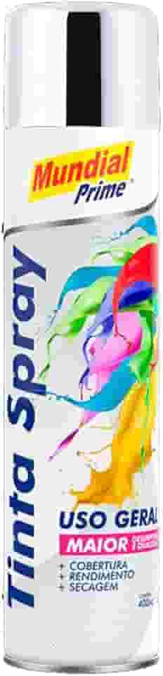 Spray de Tinta Cromada Mundial Prime Uso Geral 400ml