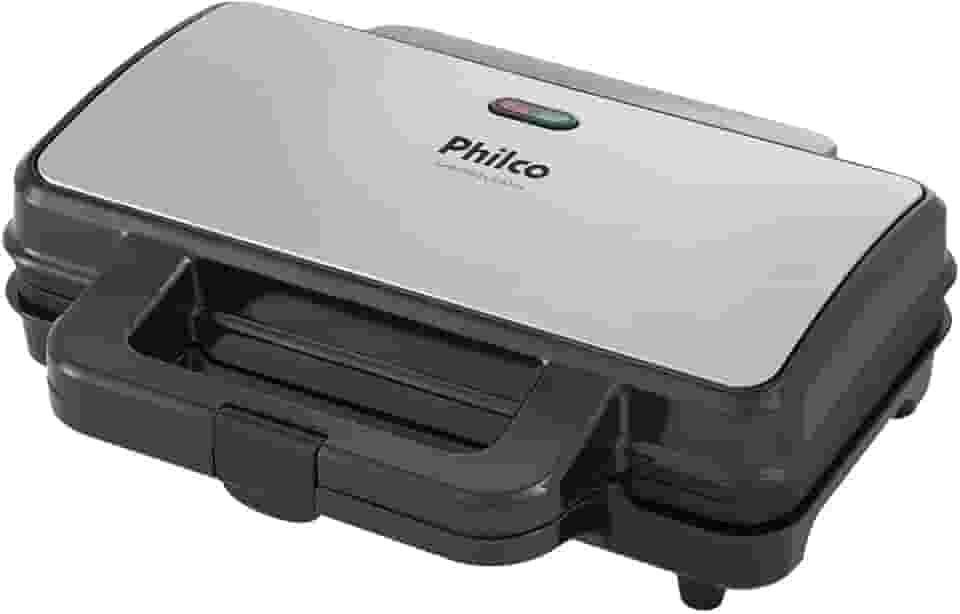 Sanduicheira e grill, Inox Pgr02i, Preto, 220V, Philco
