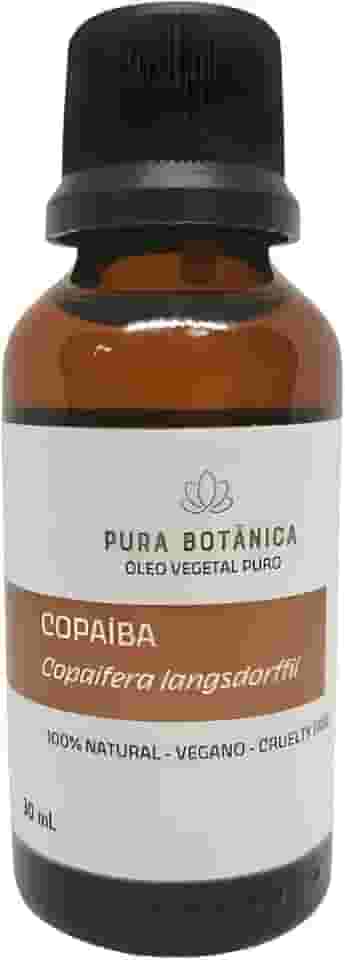 Óleo Vegetal de Copaíba 100% Puro e Natural, Massagem, Aromaterapia, Cabelo, Pele Pura Botânica