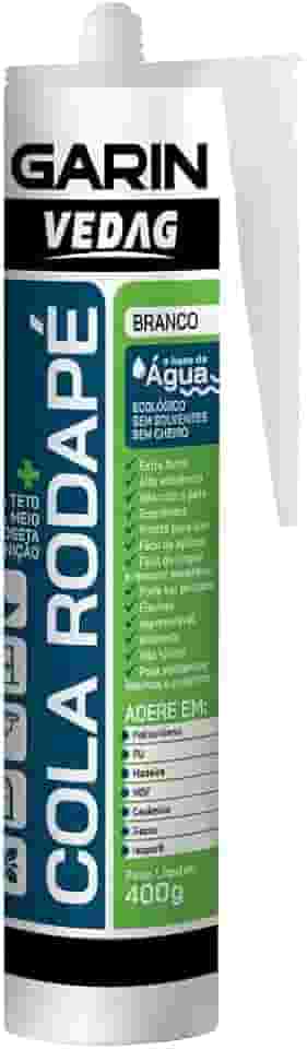 Selante Cola Rodapé 400g Madeira Mdf Cerâmica Gesso Isopor