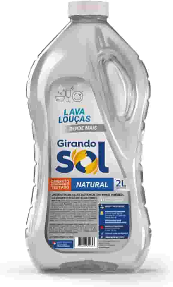 Girando Sol Detergente Lava-Louças Natural 2L Translúcido