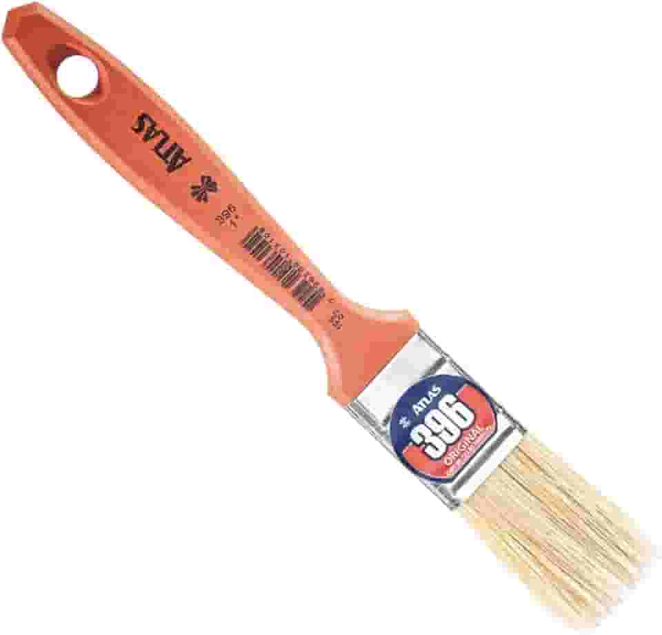 Trincha Pincel com Cerdas Brancas Selecionadas Verniz Stain | Atlas - 1"