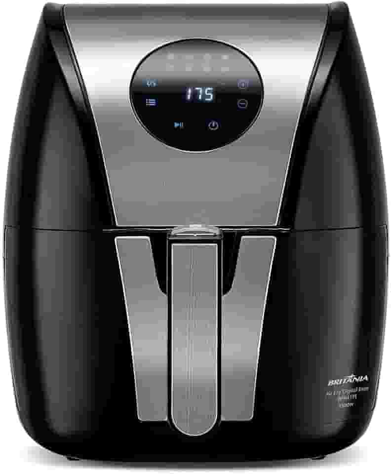 Fritadeira Air Fry Digital Britânia, Pretanox, 1500W - Revestimento Antidaderente, 5L,BFR41PI 220V