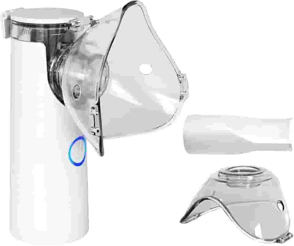 Henniu Nebulizador Inalador Portátil Compacto Ultrassônico Silencioso Tratamento Respiratório Eficaz para Asma, Sinusite e Bronquite Fácil Utilização Ideal para Adultos e Crianças.