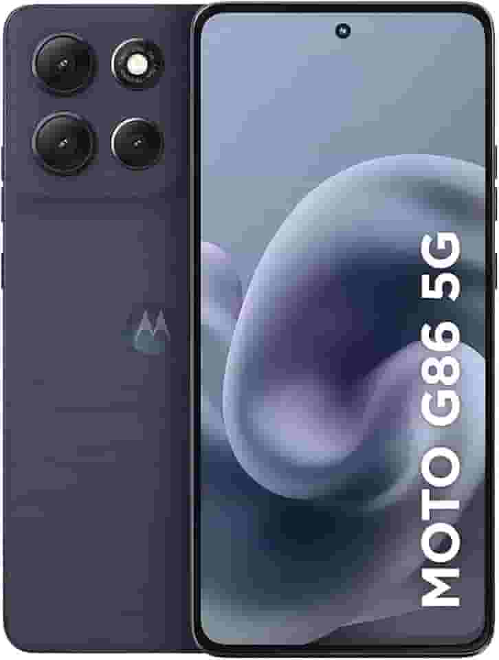 Smartphone Motorola Moto g86 5G - 256GB 24GB (8GB RAM+16GB Ram Boost) Tela 1.5K pOLED, 50MP Sony camera OIS Moto AI, videos em 4K, IP68 + IP69 - Grafite