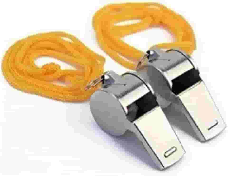 Kit com 2 Apitos de Árbitro Profissional – Ideal para Esportes, Treinamentos, Jogos e Competições