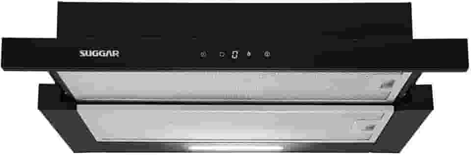 SUGGAR DEPURADOR DE AR SLIM TOUCH DE EMBUTIR 80CM PRETO 220V DE82THPT
