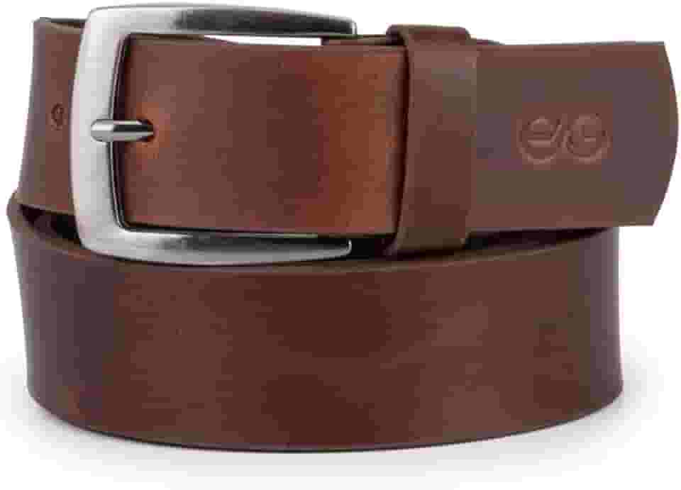 Cinto Casual Masculino Fivela Metal Maciço Couro Legítimo