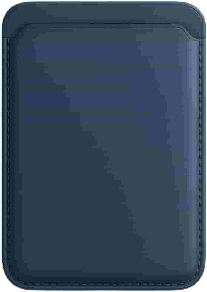 Porta Cartão Carteira Magnética Couro Premium Luxo Celular Para iPhone (Azul)