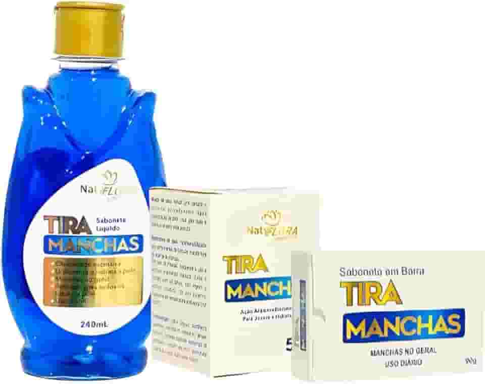 Kit Tira Manchas Natyflora com 3 Produtos - Tratamento Anti Melasma, Efeito Clareador