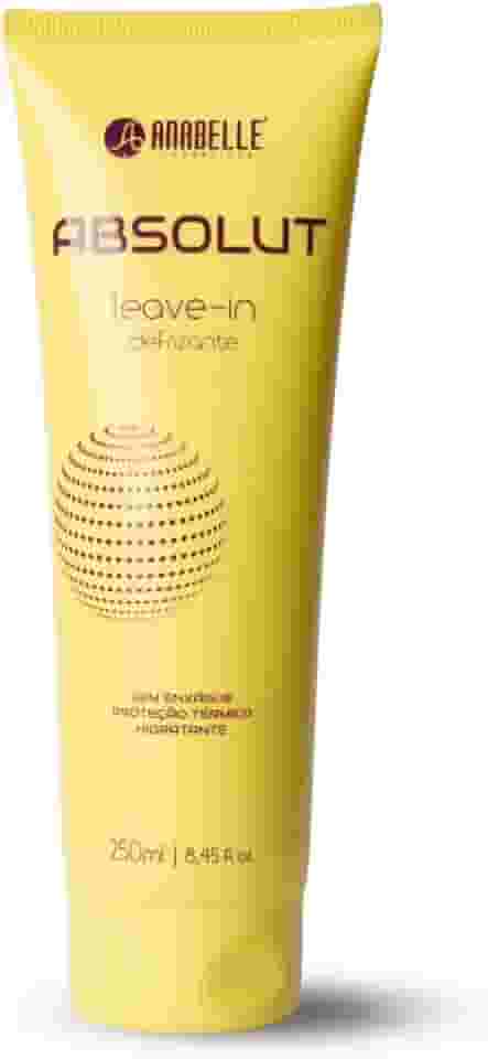 Leave-in Absolut 250ml Anabelle Cosméticos – Finalizador Antifrizz e Protetor Térmico – Disciplinante, Brilho Extra, Para Cabelos Danificados e Quimicamente Tratados