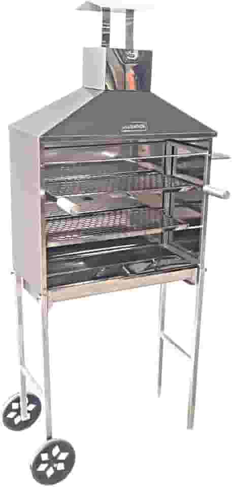 Churrasqueira Espetinho Móvel de Inox - Carrinho Churrasco