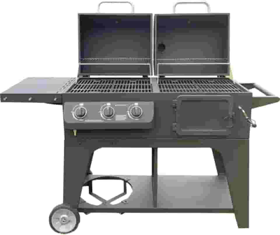 Churrasqueira Híbrida A Gás E Carvão Com 3 Queimadores
