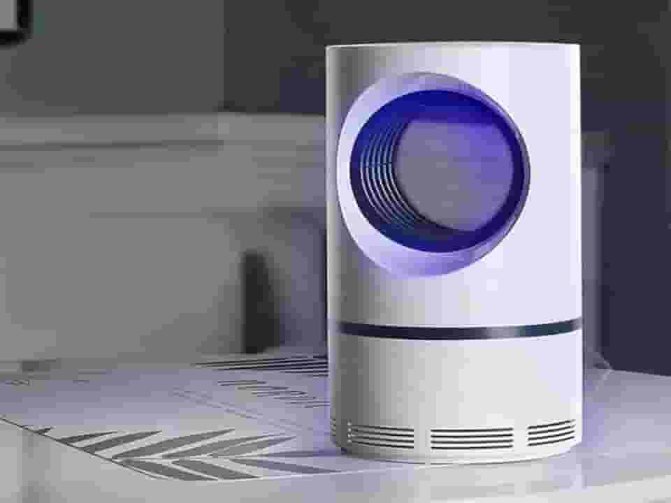 Armadilha Mata Mosquito Sucçao Luz LED UV Zika Dengue Eletronico Repelente