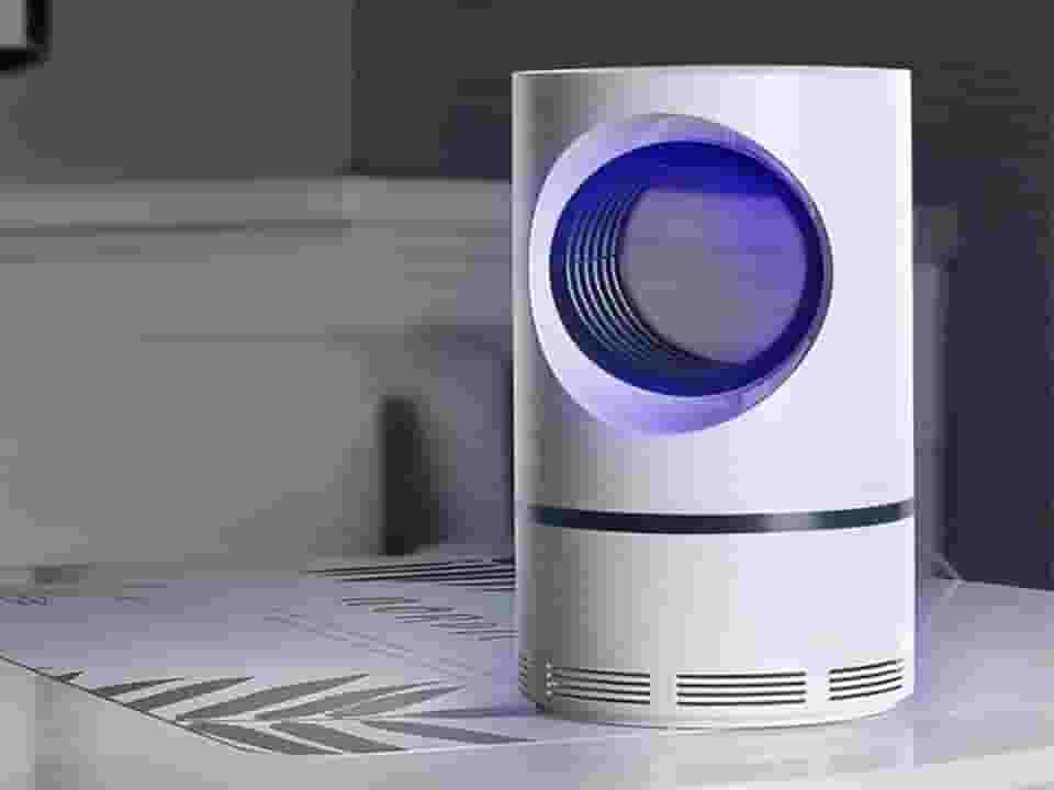 Armadilha Mata Mosquito Sucçao Luz LED UV Zika Dengue Eletronico Repelente