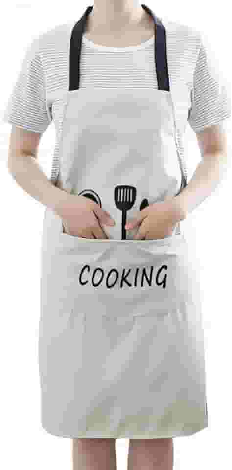 Avental Impermeável Ajustável Com Bolso PVC Anti-Manchas Fácil de Limpar Cozinha Churrasco 60cm x 90cm