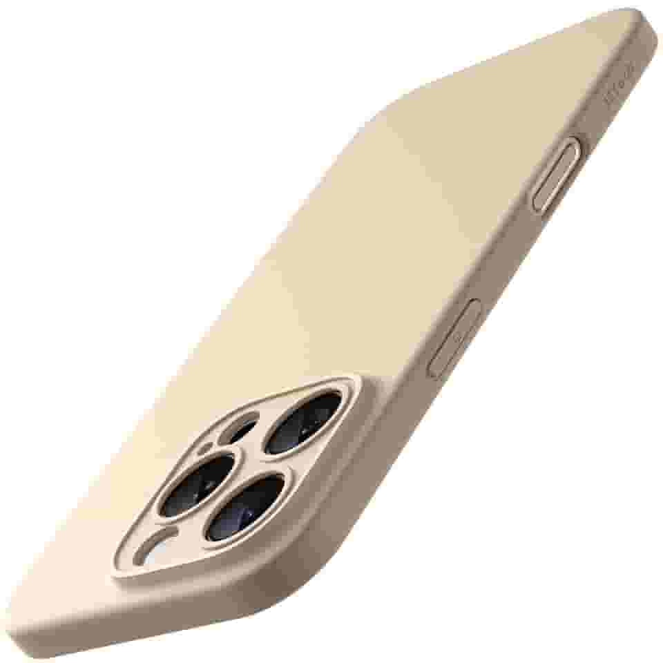 JETech Capa Fina para iPhone 16 Pro Max 6,9 Polegadas com Lente de Câmera Proteção Total, Ultrafina Leve Acabamento Fosco Case Capinha Protetora Minimalista para Telefone (Titânio-Deserto)