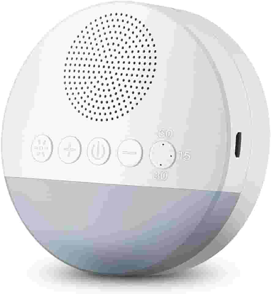 Aparelho de Som Ruído Branco Útero Ninar Acalmar Bebê Criança Relaxante Dormir Som suave Luz de Respiração Suave 15/30/60 Sincronização Inteligente Para Pessoas de Todas as Idades