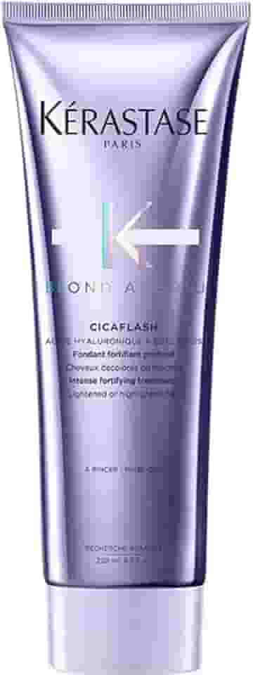 Kérastase Condicionador Blond Absolu Cicaflash, Cabelos loiros, descoloridos, Hidratação, restauração, Ácido Hialurônico, Flor de Edelweiss, 250 ml