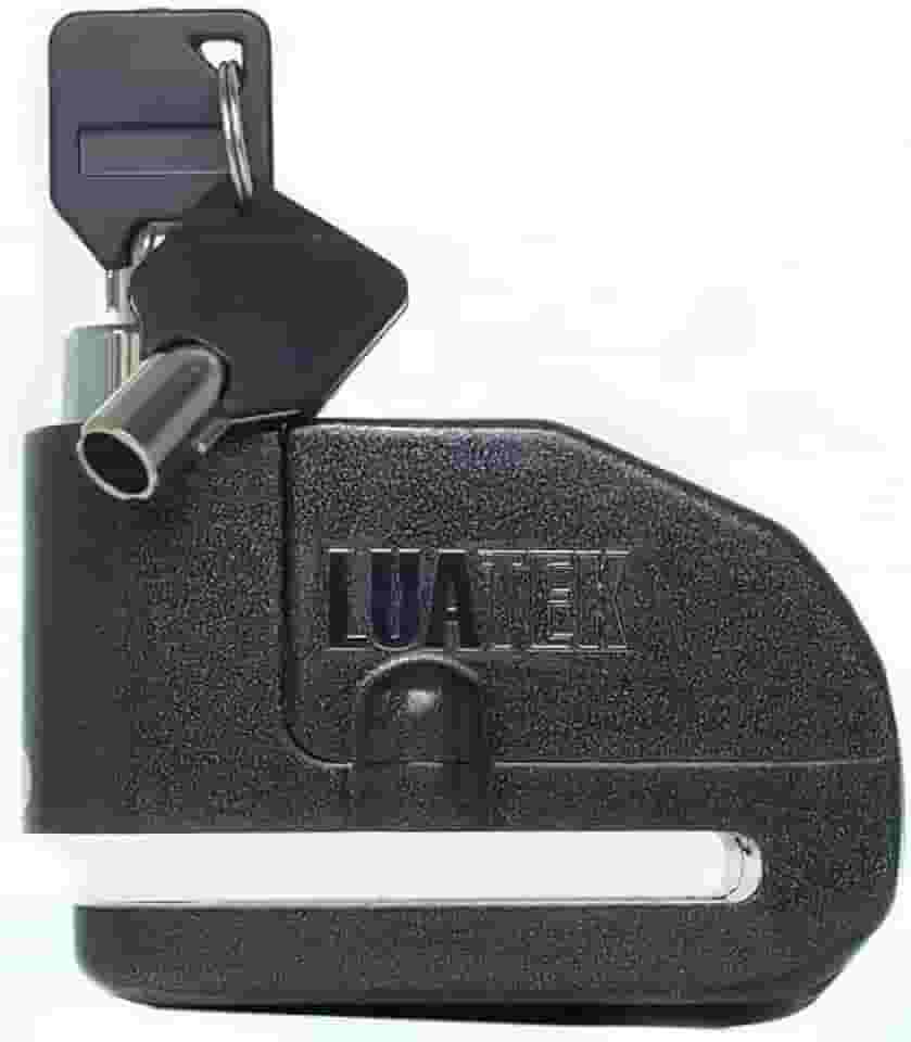 Cadeado Trava De Disco Com Alarme 110dB Para Moto E Bike – Trava Antifurto Reforçada À Prova D’água, Sensor De Movimento, Alta Segurança E Resistência Contra Cortes E Impactos