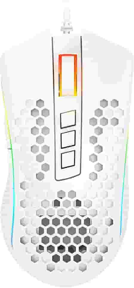 Mouse Gamer Redragon Storm Elite RGB Lunar White M988W-RGB, Branco