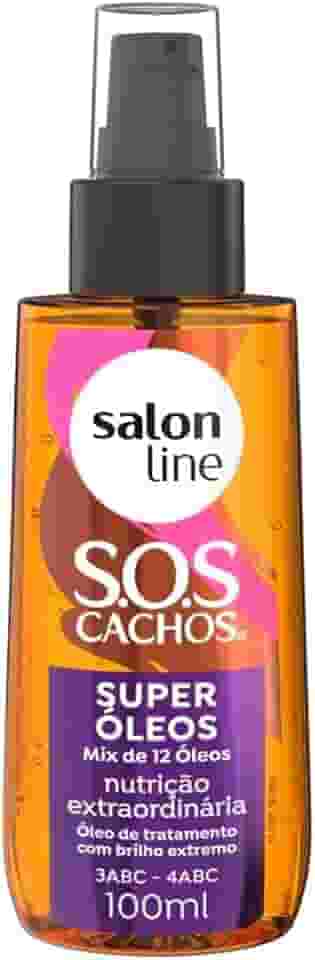 Salon Line, Óleo de Tratamento, SOS Cachos, Super Óleos, Vegano - Para Cabelos Cacheados e Crespos, 100ml