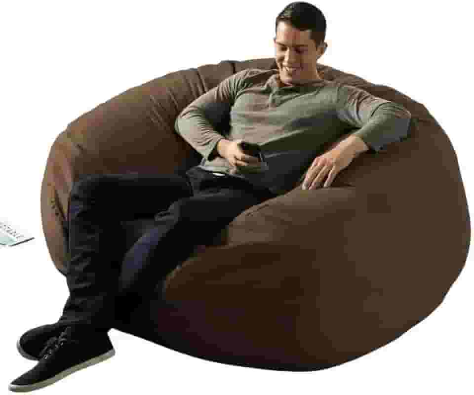 Puff Gigante Redondo140x20 Sem Enchimento Suede Premium Linha Gold