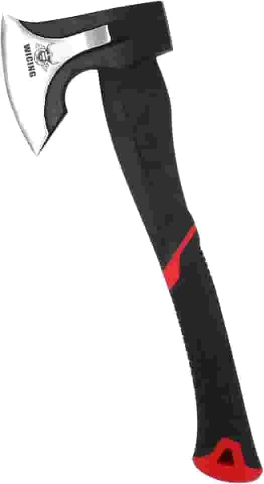 WICING Machado De 15 Polegadas Para Gravetos De Pequeno A Médio Porte, Machado De Rachar, Aço De Alto Manganês 1065 E Cabo Ergonômico De Fibra De Vidro, 2,3 Libras