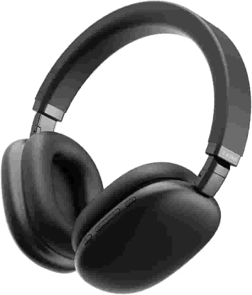 Basike Fones de Ouvido Sem Fio, Headphone Bluetooth on-ear com Microfone, ANC Cancelamento do Ruído, Até 50 Horas de Música, Ba-FON003 (Preto)