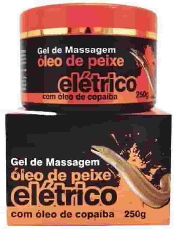 Oleo de Peixe eletrico 250g - Gel para massagem pós banho, Bio raiz relaxante e refrescante extratos de vegetais / Massageador e relaxante para o corpo após um dia tenso.