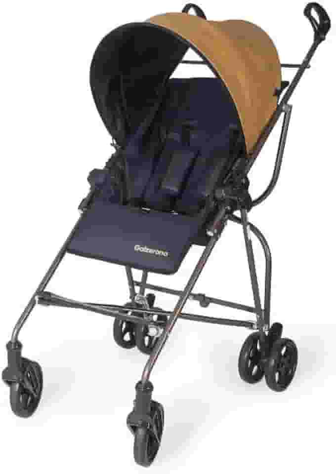 CARRINHO DE BEBÊ PARA PASSEIO GALZERANO CAPRI DE 6 MESES ATÉ 15KG PRETO E COBRE