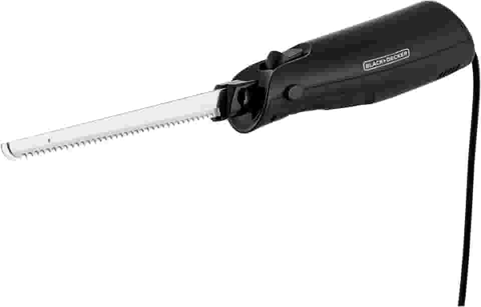BLACK+DECKER Faca de Cozinha Power Blade com Lâminas Removíveis em Inox, para Cortar Alimentos, 110V