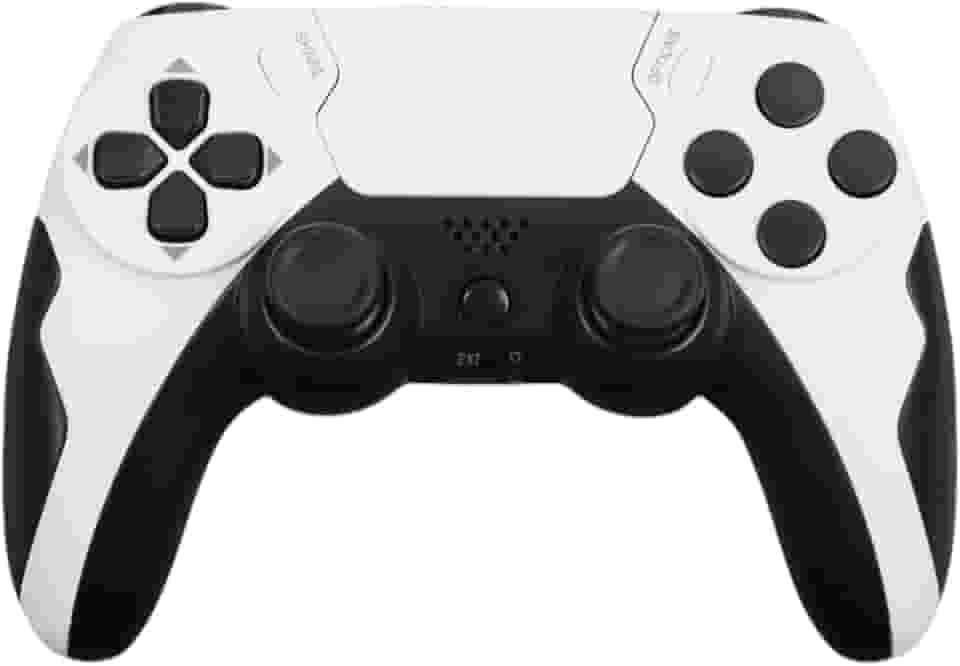 Controle para PS4, TV Smart Compatível com Game Pass, Conexão Sem Fio, Branco e Preto