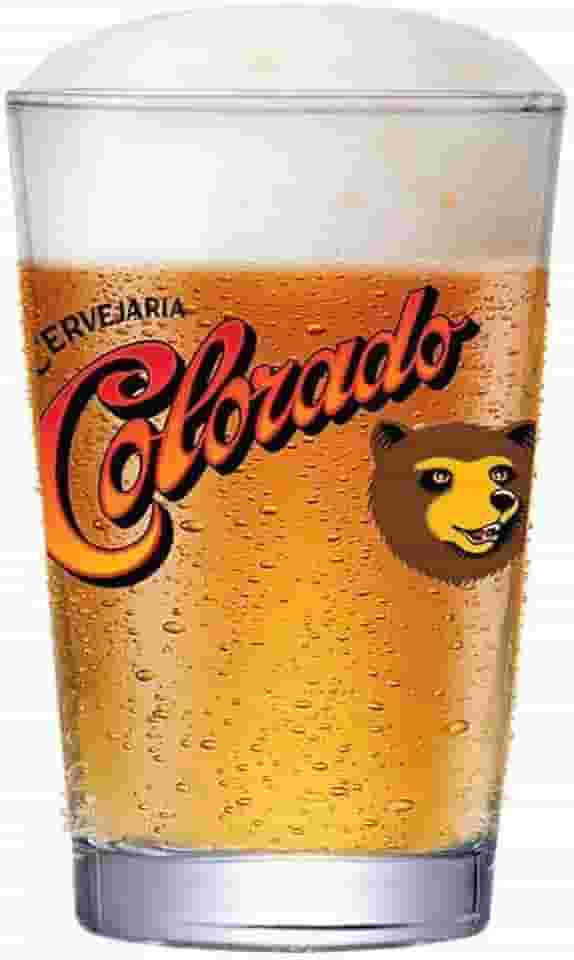 Ruvolo, Copo Cerveja Colorado, Copo de Vidro para Cerveja 350ml
