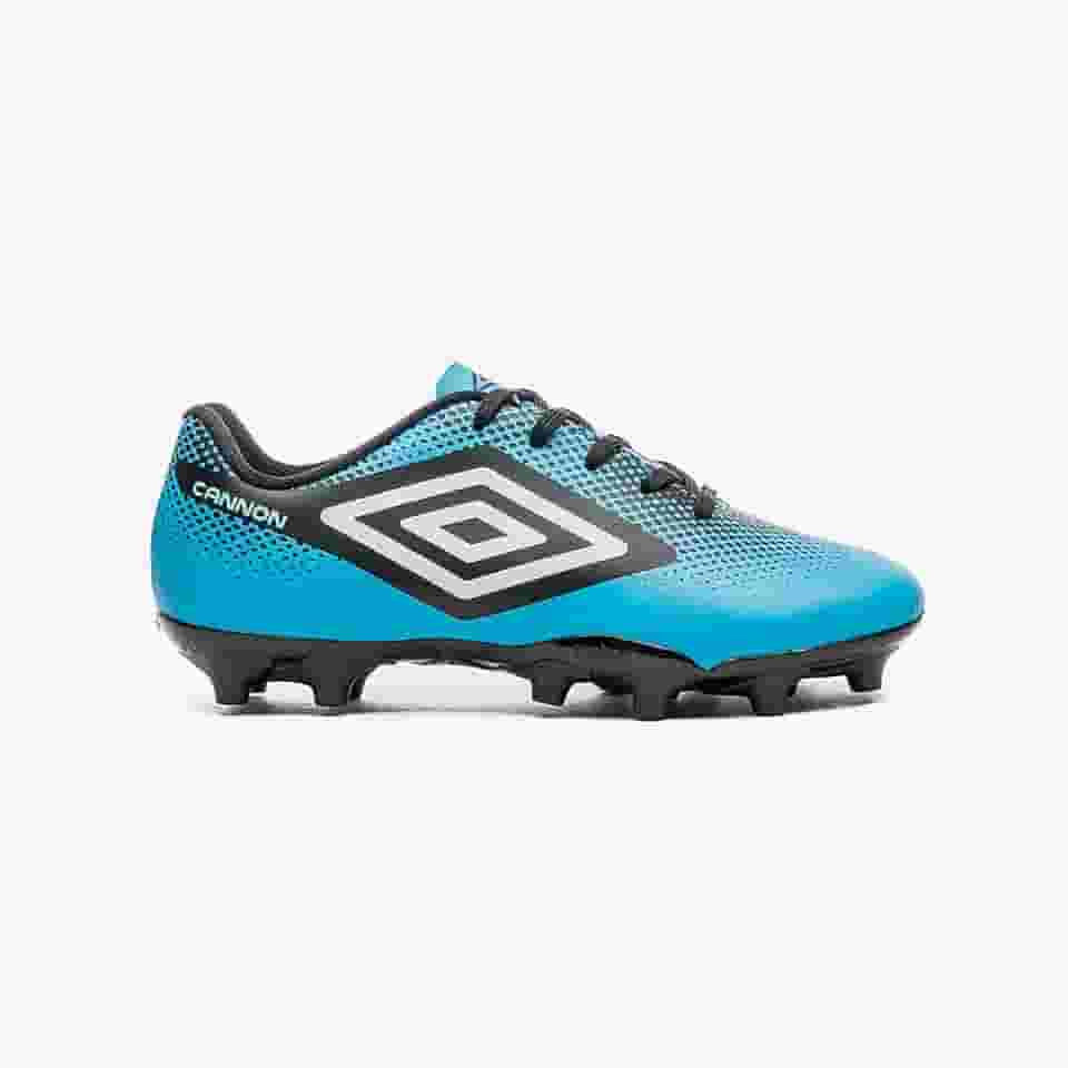 Chuteira Campo Umbro Cannon Jr,Azul/Preto/Branco,30