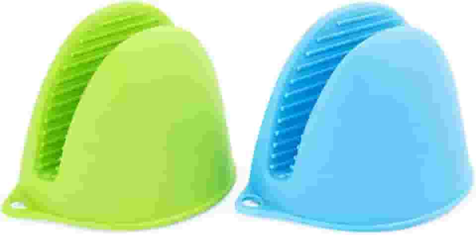 Kit com 4 Luvas de Silicone para Cozinha – Proteção Térmica, Resistentes ao Calor, Antiderrapantes, Cor