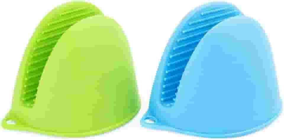 Kit com 4 Luvas de Silicone para Cozinha – Proteção Térmica, Resistentes ao Calor, Antiderrapantes, Cor