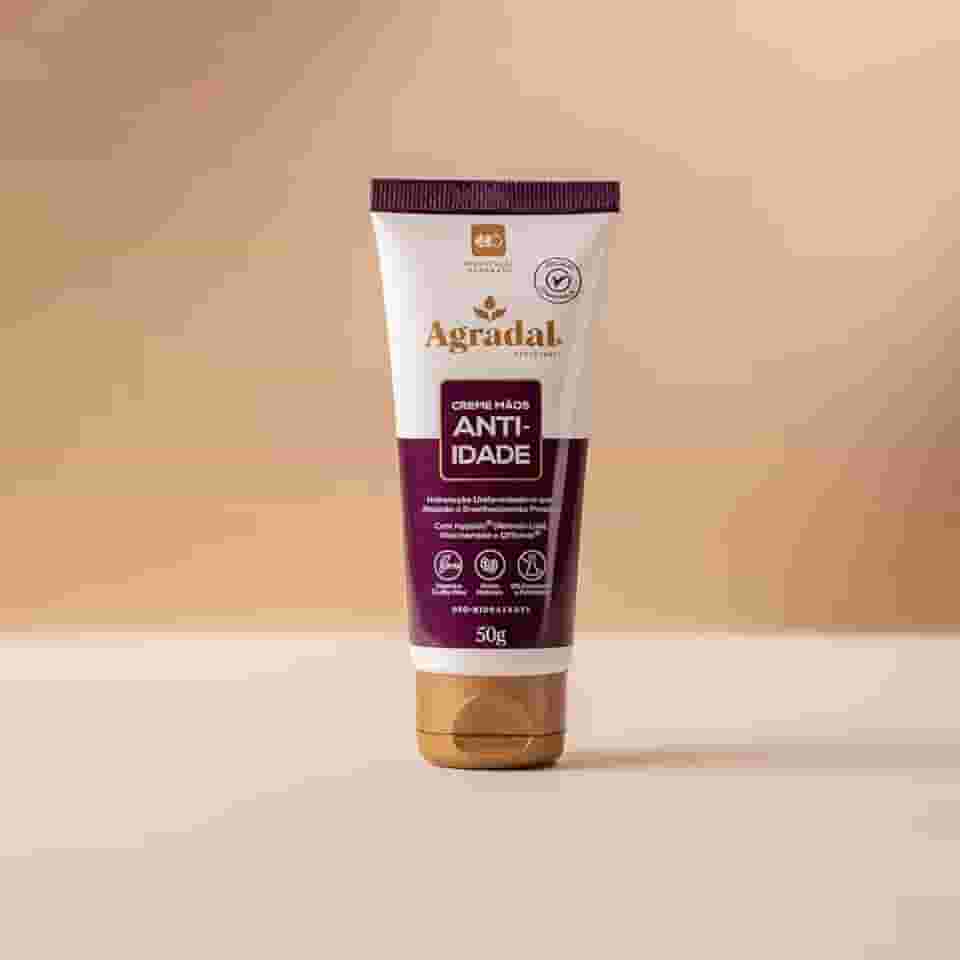 Agradal Creme Anti-Idade para Mãos, Hidratante Desodorante, 50g
