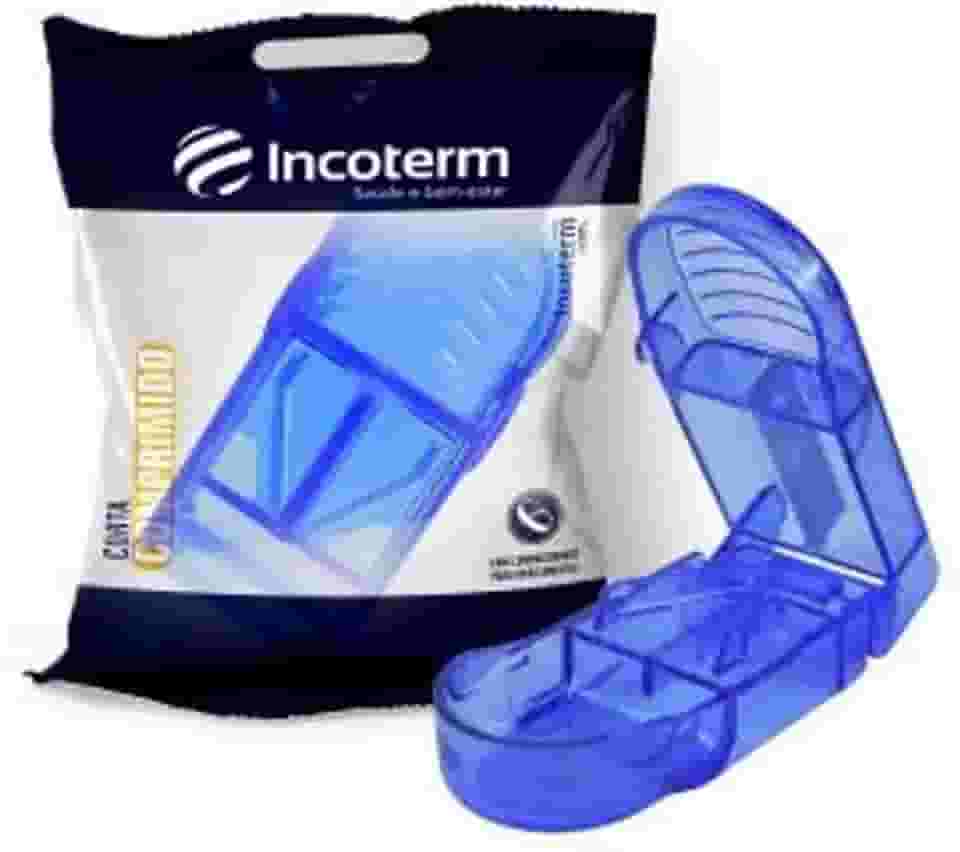 CORTADOR DE COMPRIMIDOS AZUL INCOTERM.