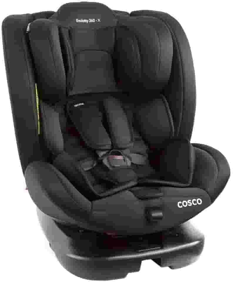 Cosco Kids, Cadeirinha Evolutty 360 X, 0 a 36kg, com Giro 360º e Isofix, Preto