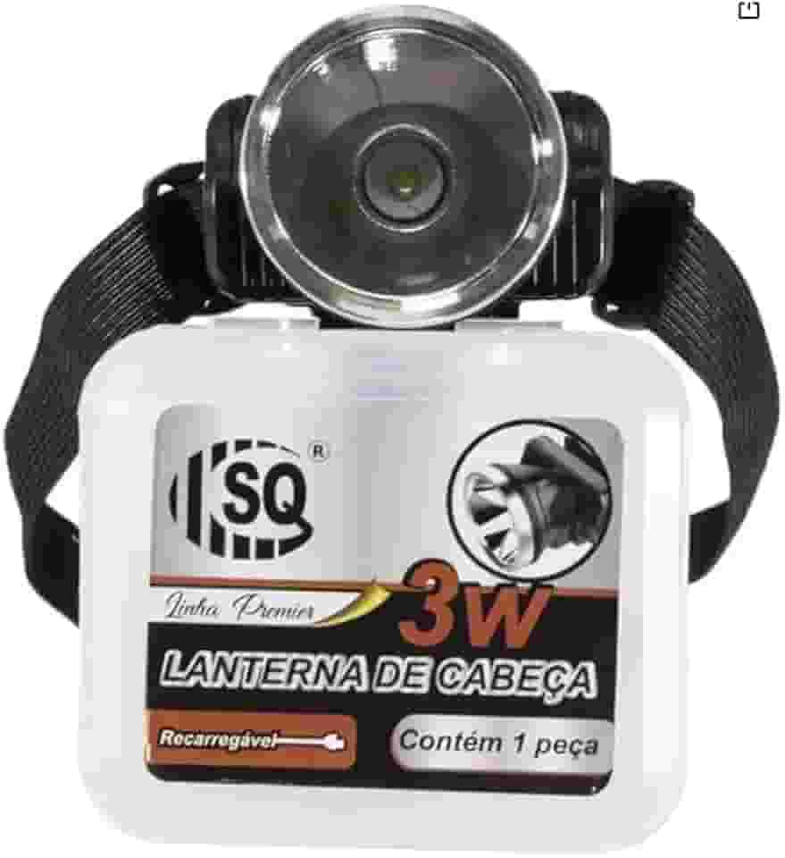 Lanterna De Cabeça Recarregável, LED Alta Potência, 1200 mAh, Bateria de Lítio, 2 Intensidades de Luz, 90° Regulagem, Para Montanhismo, Camping, Pesca, Mecânica, Caça