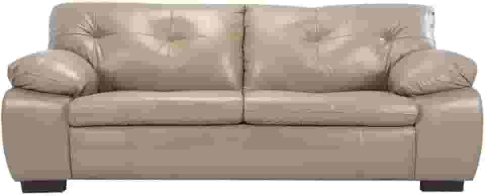 Sofá de Couro Marselha 3 lugares - Avelã