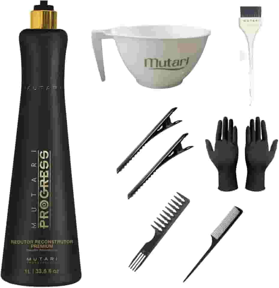 Selagem Progressiva Sem Formol Mutari Progress 1L - Alisamento e Tratamento Completo